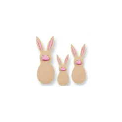 PME Emporte-Pièces avec Poussoir Famille Lapin (x3)* Emporte Pièce - Découpoir Pâtisserie