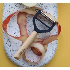 OPINEL Eplucheur en Bois Bleu T-duo* Eplucheurs, Dénoyauteur