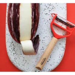 OPINEL Eplucheur en Bois Rouge T-duo* Eplucheurs, Dénoyauteur