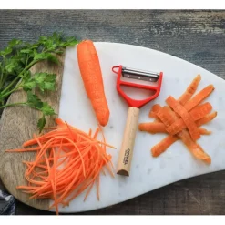 OPINEL Eplucheur en Bois Rouge T-duo* Eplucheurs, Dénoyauteur