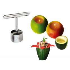 La Bonne Graine Evideur Fruits et Légumes Le Petit Farceur Inox* Coupe Fruits