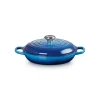 LE CREUSET Faitout Azur en Fonte avec Intérieur Sable 30 cm Signature* Faitout