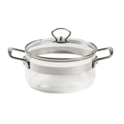 MASTRAD Faitout en Verre avec Couvercle 20 x H 11 cm Belissam* Faitout