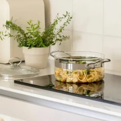 MASTRAD Faitout en Verre avec Couvercle 20 x H 11 cm Belissam* Faitout