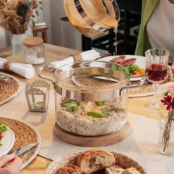 MASTRAD Faitout en Verre avec Couvercle 20 x H 15 cm Belissam* Faitout