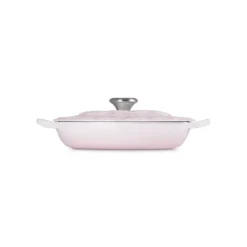 LE CREUSET Faitout Fonte Émaillée Pétales Shell Pink 26 cm* Faitout