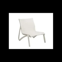 GROSFILLEX Fauteuil Conversationnel Blanc Glacier Toile Blanche Sunset* Mobilier Lounge|Salon De Jardin Professionnel