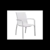 GROSFILLEX Fauteuil d'extérieur Blanc Glacier et Toile Blanche Sunset* Mobilier Terrasse Restaurant