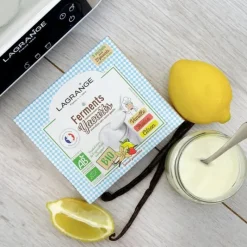 LAGRANGE Ferment Lactique Bio 3 Sachets 12g Vanille, Fraise et Citron* Yaourtière|Additifs Alimentaires