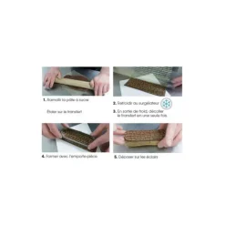 FLORENSUC Feuille Transfert Chocolat Feu d'Artifice 250x400 mm (x10)* Décoration Comestible