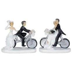MALLARD FERRIERE Figurine Mariage Couple à Vélo 13 cm (x2)* Décoration Gâteau