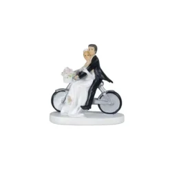 MALLARD FERRIERE Figurine Mariage Couple à Vélo 13 cm (x2)* Décoration Gâteau