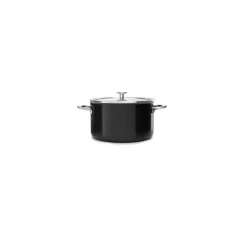 KITCHENAID FIN DE SERIE Faitout Émaillé 24cm Noir Onyx* Faitout