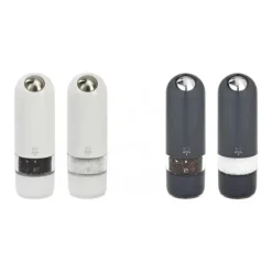 PEUGEOT FIN DE SERIE Moulin à Sel Electrique Alaska 17 cm Gris Quartz* Moulin