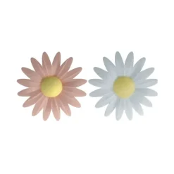 FLORENSUC Fleur Azyme Bio Marguerite Rose et Blanche 4,5 cm x10* Produits Bio|Décoration Comestible
