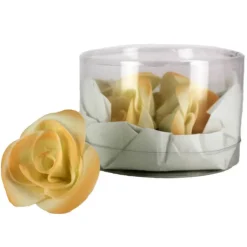MALLARD FERRIERE Fleur en sucre Roses - nuancées Pêches Ø5 cm (x5) Mallard Ferrière* Décoration Comestible