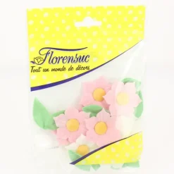 FLORENSUC Fleurs de Narcisses roses et blanches x12 - en Azyme* Décoration Comestible