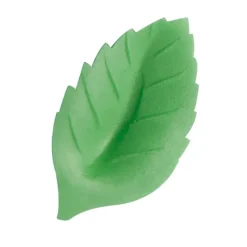 FLORENSUC Fleurs de rose blanches et roses x6, grandes feuilles x12 - en Azyme* Décoration Comestible