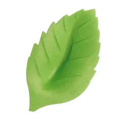 FLORENSUC Fleurs de rose bleue x6, grandes feuilles x12 - en Azyme* Décoration Comestible