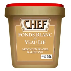 CHEF Fonds blanc de veau lié 40L 800g* Fonds De Sauce - Sauces