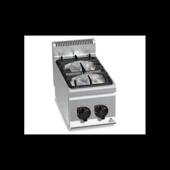 BERTOS Fourneau 2 Brûleurs Eco Power à Poser 600 x 300 x 290 mm Berto's* Chaud