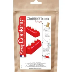 SCRAPCOOKING Glaçage Miroir Rouge 220 g* Nappages Et Glaçages