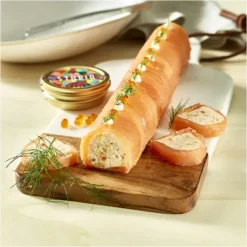 DE BUYER Gouttière à Bûche Ronde Fine Démontable Inox 30.4 x 4.4 x 4 cm* Moules À Gâteaux