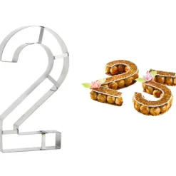 MALLARD FERRIERE Grand Emporte Pièce Inox Chiffre 2 32x18 cm* Cercle À Patisserie|Emporte Pièce - Découpoir Pâtisserie