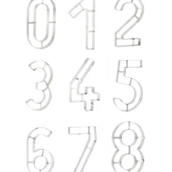 MALLARD FERRIERE Grand Emporte Pièce Inox Chiffre 4 32x18 cm* Cercle À Patisserie|Emporte Pièce - Découpoir Pâtisserie