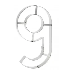 MALLARD FERRIERE Grand Emporte Pièce Inox Chiffre 6 ou 9 32x18 cm (x1)* Cercle À Patisserie|Emporte Pièce - Découpoir Pâtisserie