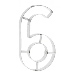 MALLARD FERRIERE Grand Emporte Pièce Inox Chiffre 6 ou 9 32x18 cm (x1)* Cercle À Patisserie|Emporte Pièce - Découpoir Pâtisserie