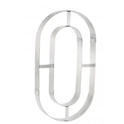 MALLARD FERRIERE Grand Emporte Pièce Inox Chiffre 0 32x18 cm* Cercle À Patisserie|Emporte Pièce - Découpoir Pâtisserie