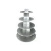 GATODECO Grand Présentoir Argenté Cupcakes 5 Etages Ronds Gatodéco* Présentoirs Pour Gâteaux