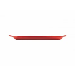 LE CREUSET Gril en Fonte Rectangulaire 32 cm Cerise* Plat De Cuisson|Grills