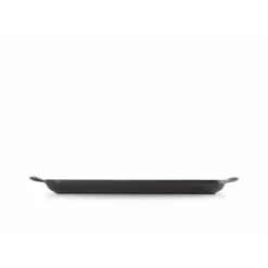 LE CREUSET Gril en Fonte Rectangulaire 32 cm Noir Mat* Plat De Cuisson|Grills