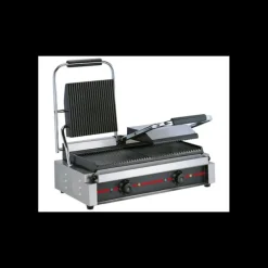 GAFIHC Grill Panini Rainuré Double 3,6 kW* Matériel Snacking