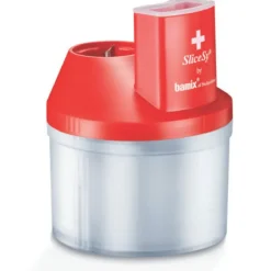 BAMIX Hachoir Multifonctions 1L SliceSy Rouge* Accessoire Mixeur, Batteur|Coupe Légume Électrique