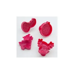 SCRAPCOOKING Kit 4 découpoirs à éjecteurs pour Biscuits Noël* Emporte Pièce - Découpoir Pâtisserie