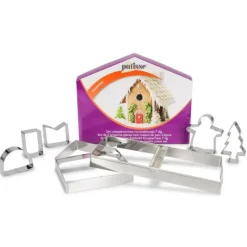 PATISSE Kit 7 Emporte-Pièces Inox Maison Pain d'Épices* Emporte Pièce - Découpoir Pâtisserie
