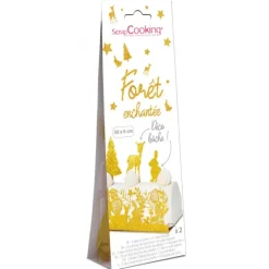 SCRAPCOOKING Kit Déco Bûche de Noël Dorée Forêt Enchantée* Décoration Gâteau