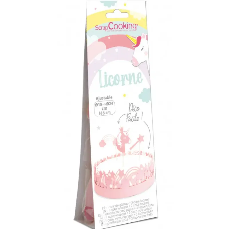 SCRAPCOOKING Kit Décor Gâteau Licorne (4 pièces)* Décoration Gâteau