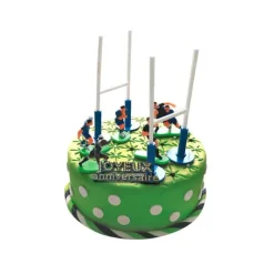 GATODECO Kit Décor Gâteau Rugby (8 pièces)* Décoration Gâteau