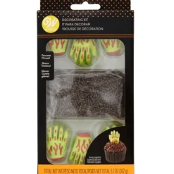 WILTON Kit Décoration Gâteau Main de Zombie 12 pièces* Décoration Comestible