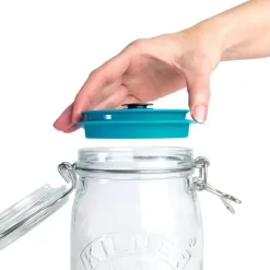 AIRTENDER Kit de Mise Sous-Vide 3 Bocaux Kilner 0,5 L avec Couvercles et Pompe* Machine Sous Vide|Conservation