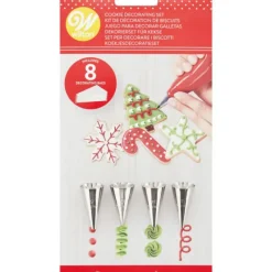 WILTON Kit Douille Pâtisserie (x4) et Poches (x8)* Poches À Douille Pâtissières|Douilles Pâtisserie