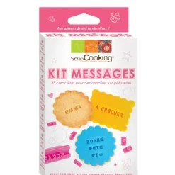 SCRAPCOOKING Kit Messages Biscuits Personnalisés 85 Emporte pièces* Emporte Pièce - Découpoir Pâtisserie