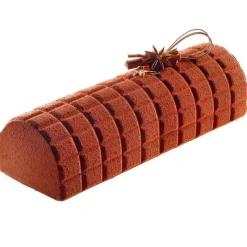 SILIKOMART Kit Moule à Bûche et Tapis Décor Tablette de Chocolat Professional* Moule Silicone