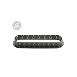 SILIKOMART Kit Moule Silicone 6 Tartelettes Oblong 14,6 cm Professional* Moule Silicone|Moules À Gâteaux