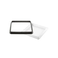 SILIKOMART Kit Moule Silicone 1 Tarte Carrée 200mm Professional* Moule Silicone|Moules À Gâteaux