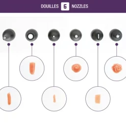 MASTRAD Kit Poches à Douille Silicone + 6 Douilles* Poches À Douille Pâtissières|Douilles Pâtisserie
